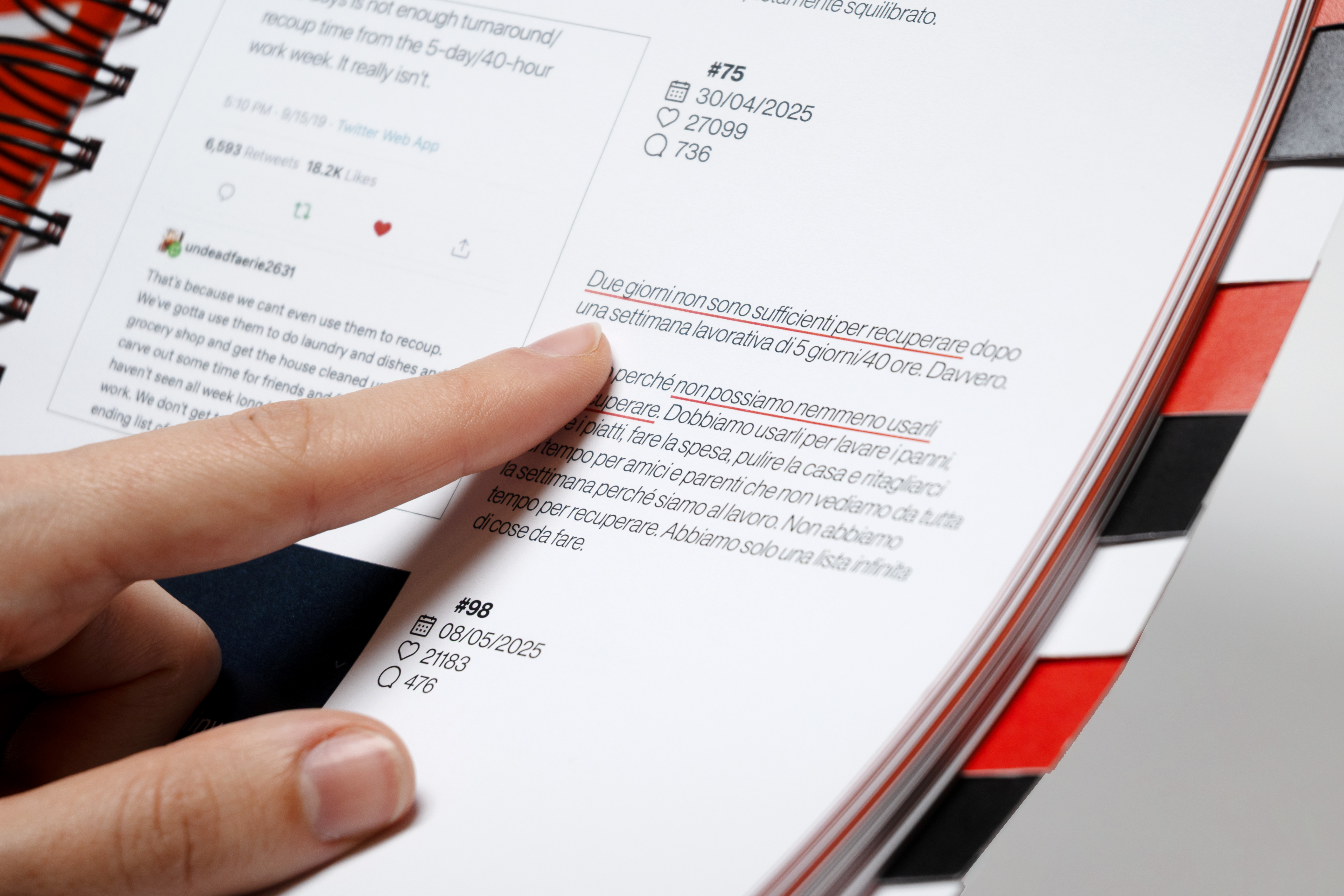 Dettaglio di una pagina interna del catalogo