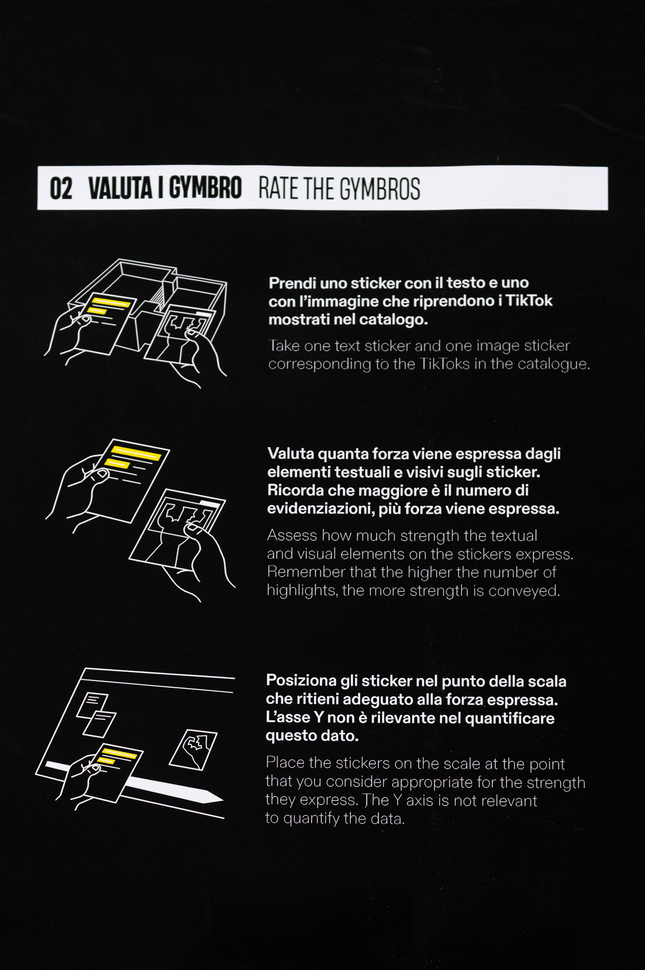 Istruzioni evaluation method M