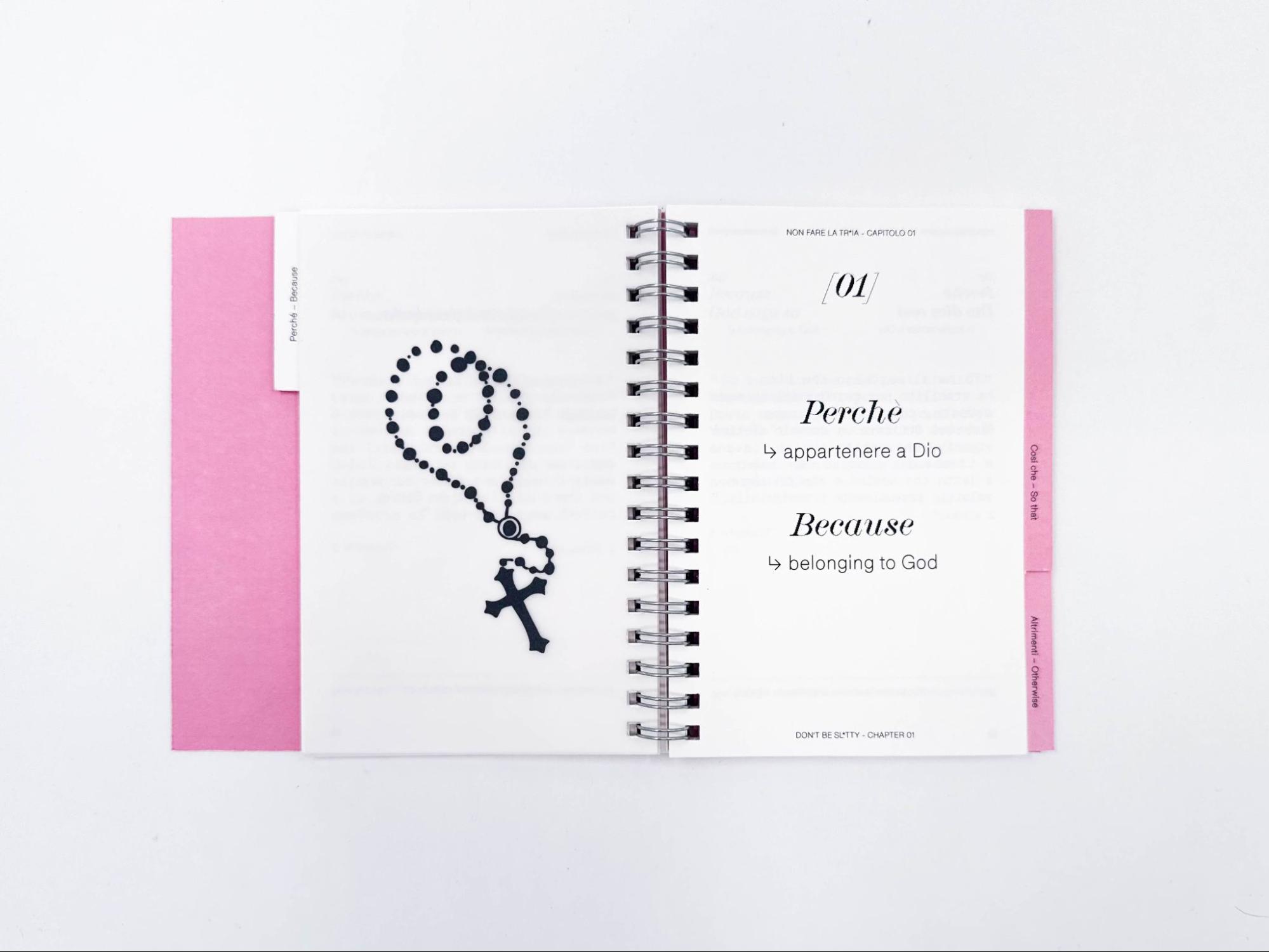 Pagina di apertura di uno dei cluster del capitolo 01 “Perchè...”