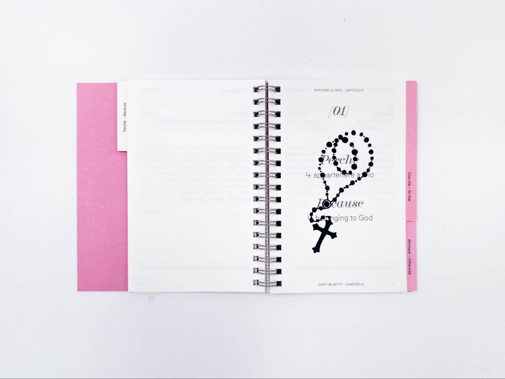 Pagina di apertura di uno dei cluster del capitolo 01 “Perchè...”